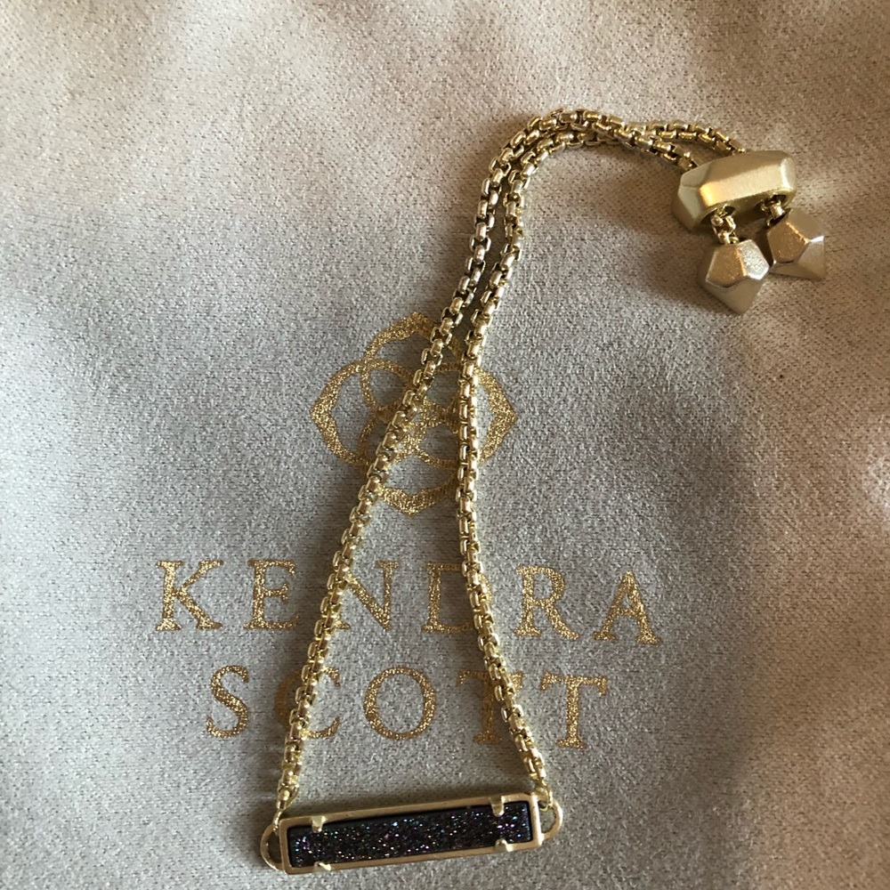 Kendra Scott Adjustable Drusy Bar Bracelet
